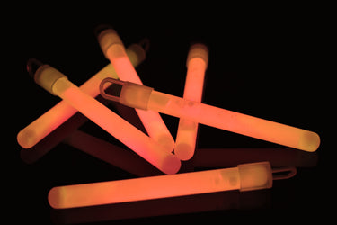 4 inch 10mm Orange Glow Sticks- 50 Per Package